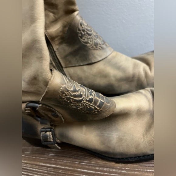 Vince Camuto Shaylee Leather Riding Boots Size 8 - Picture 4 of 11